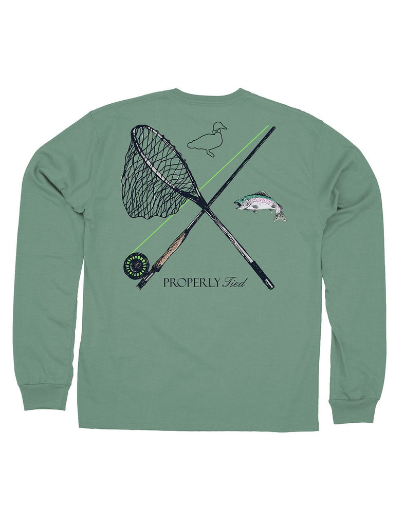 Trout Fishing LS Tee