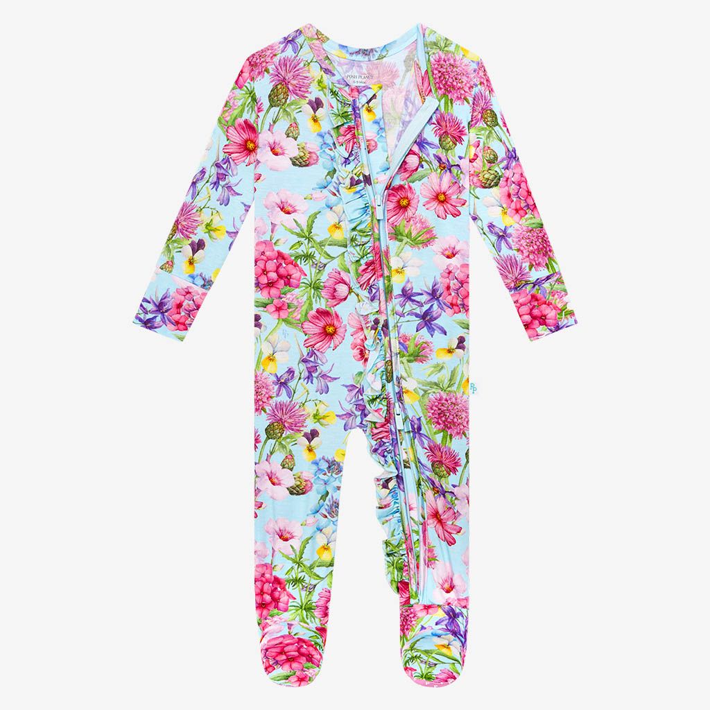 Hadley Footie Ruffled Zippered One Piece