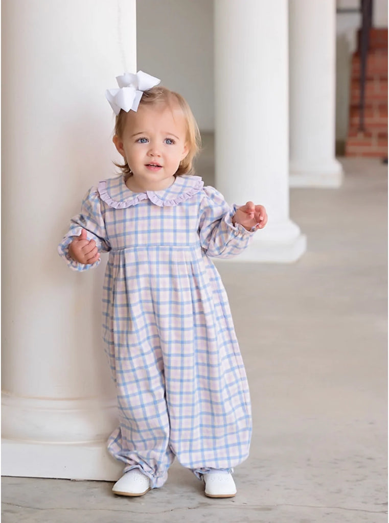 Greta Long Bubble Plaid