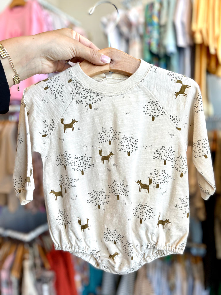 Crew Neck Romper | Fox Forest