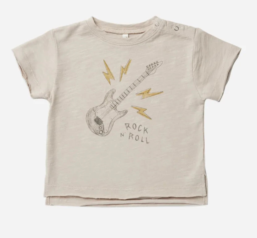 raw edge t-shirt || guitar