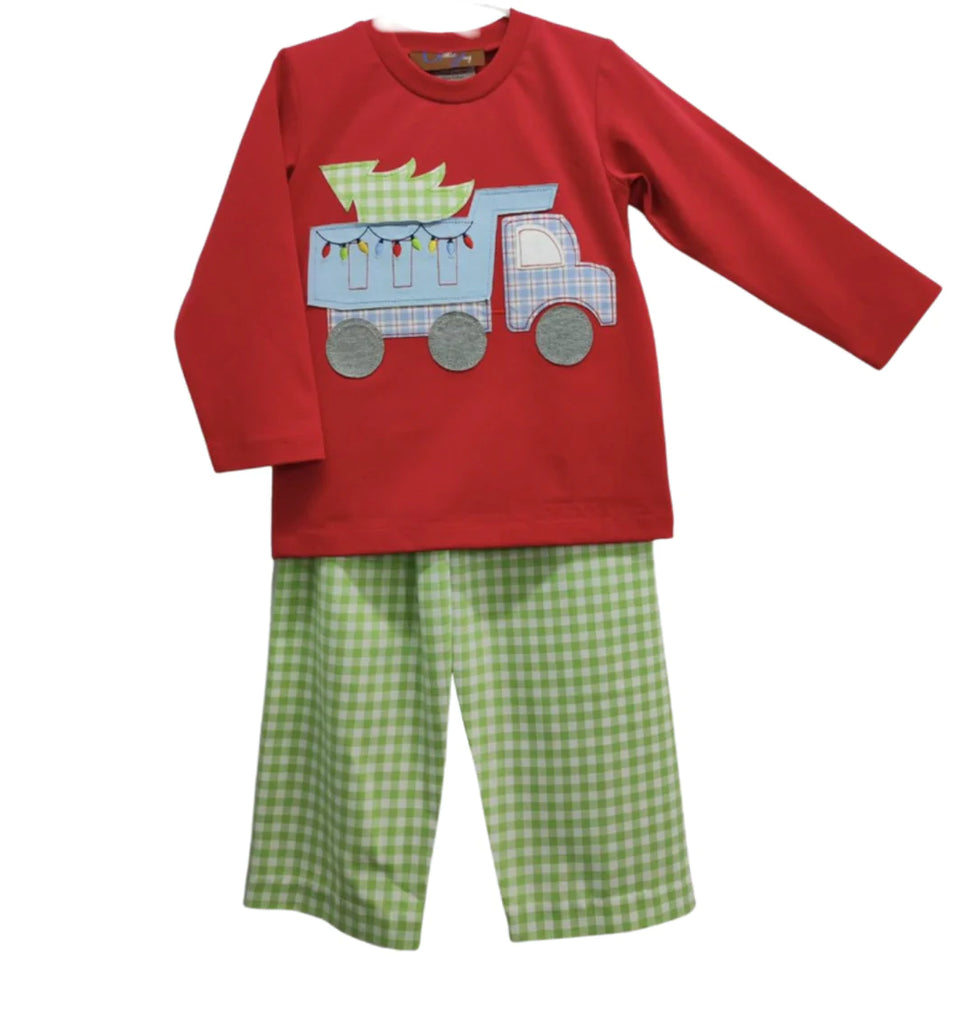 Bringing Home the Tree Boys Pant Set