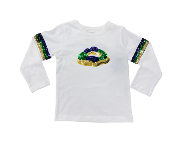 Sequin King Cake LS Shirt