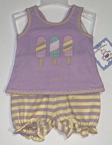 Sweet Treats Appl Bloomer Set