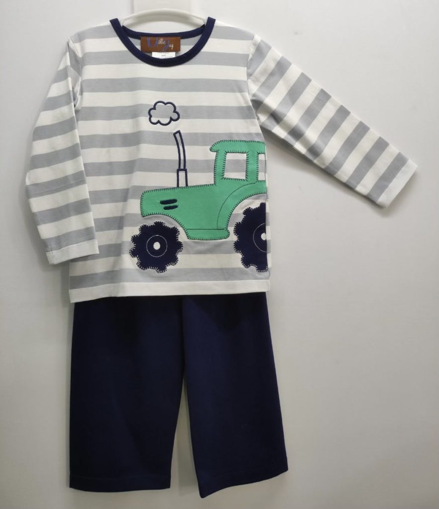 Tractor Appl Boy Pant Set