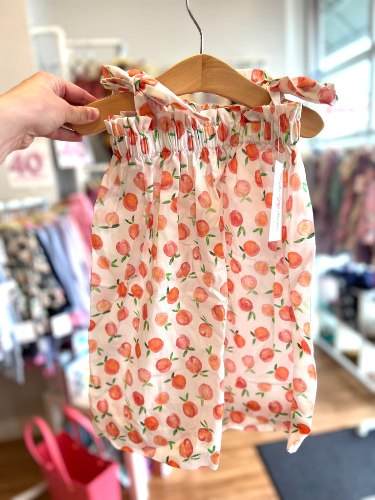 Peaches Shoulder Tie Dress
