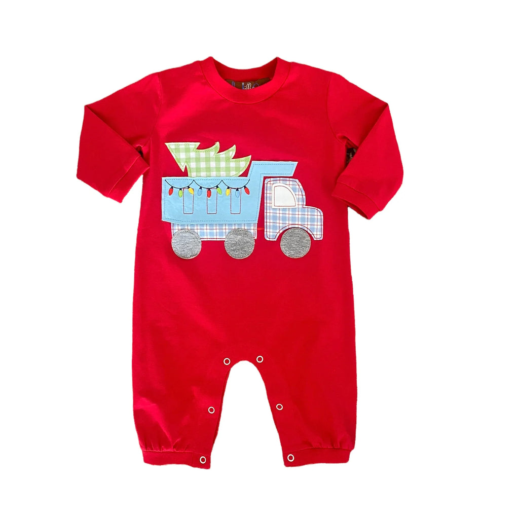 Bringing Home the Tree Boys Romper