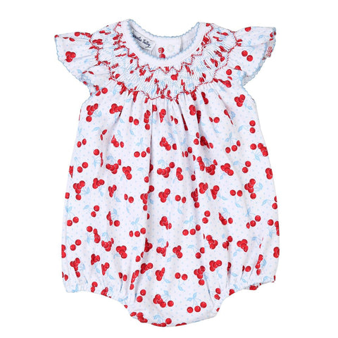 Sweet Cherries Bishop Printed Flutters Bubble