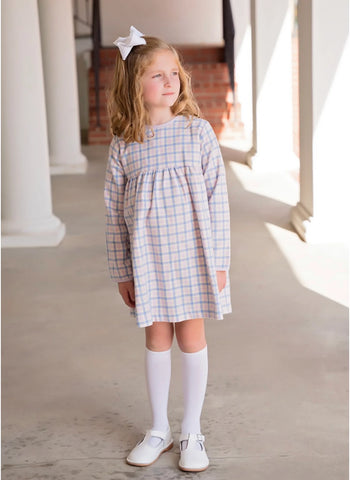 Greta Little Girl Dress Plaid