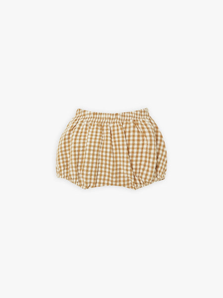 CINCH LONGSLEEVE TEE & BLOOMER SET | HONEY GINGHAM