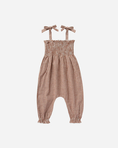 Sawyer Jumpsuit **Redwood Gingham