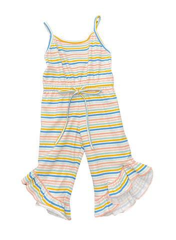 Chloe Romper | Pastel Stripes