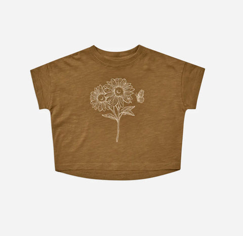 boxy tee || sunflower