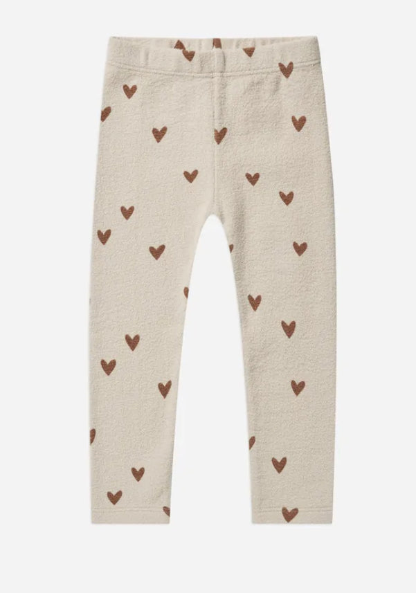 knit legging || hearts