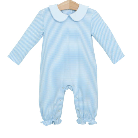 Claire LS Romper **Light Blue