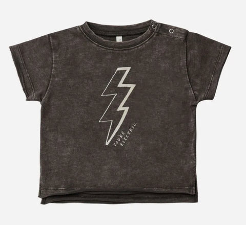 raw edge t-shirt || you're electric