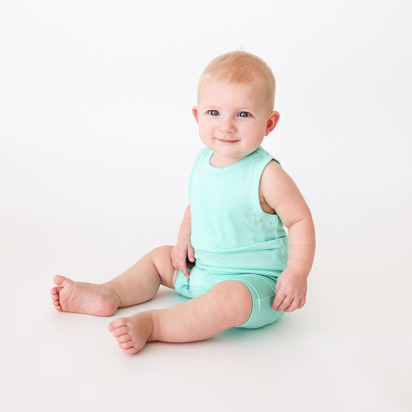 Sea Glass - Basic Racerback Short Length Romper