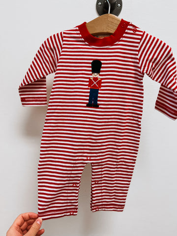 Toy Soldier Red & White Stripe Romper