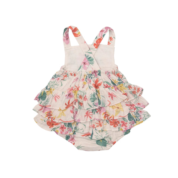 LEILANI FLORAL Ruffle Sunsuit