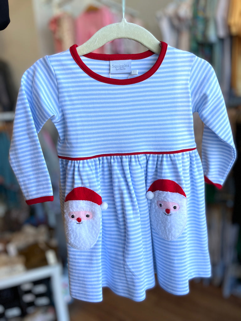 Sherpa Santa Popover Dress