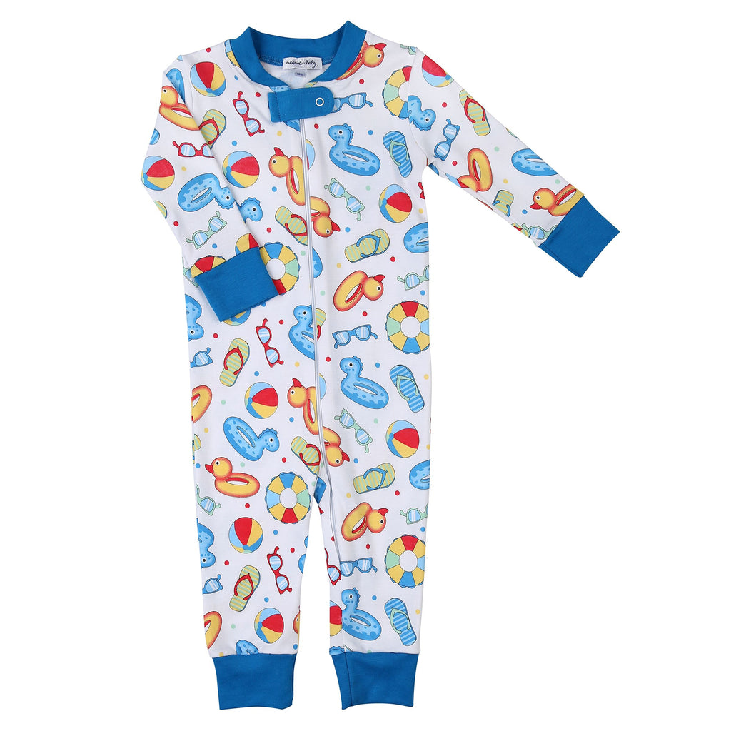 Pool Party Zippered PJ **Blue